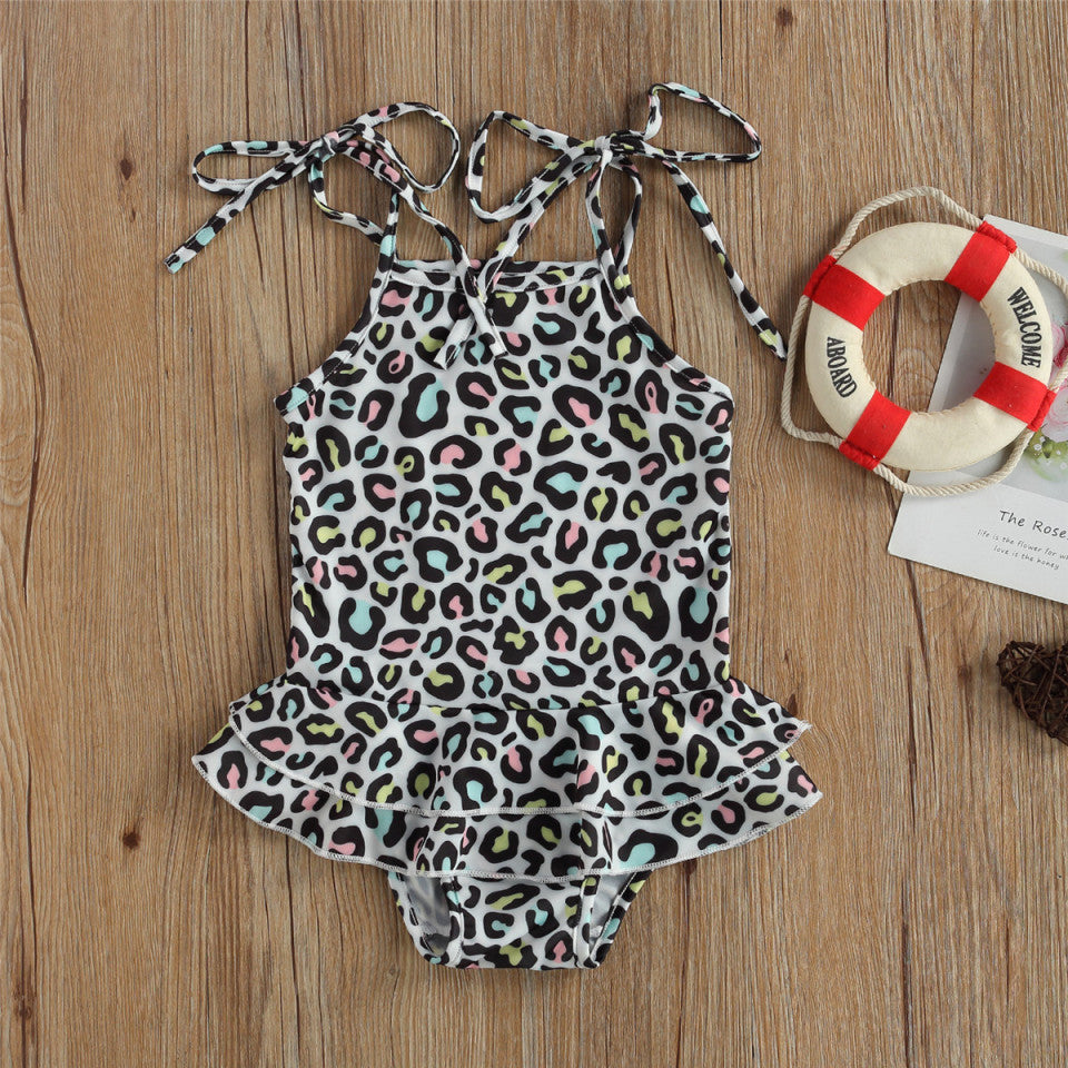 Costum de baie cu volan si bretelute Drool