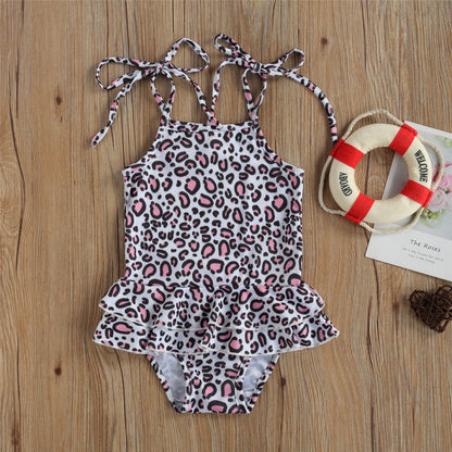 Costum de baie cu volan si bretelute Drool