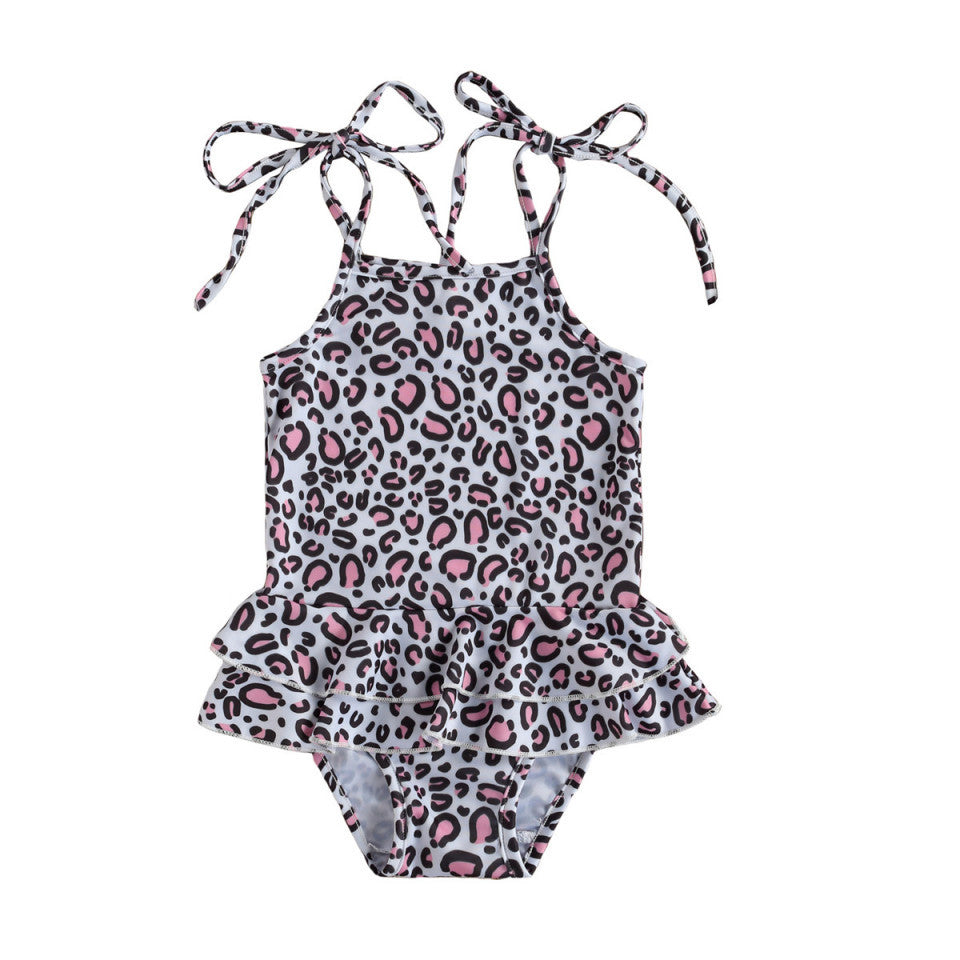 Costum de baie cu volan si bretelute Drool