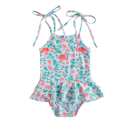 Costum de baie cu volan si bretelute Drool