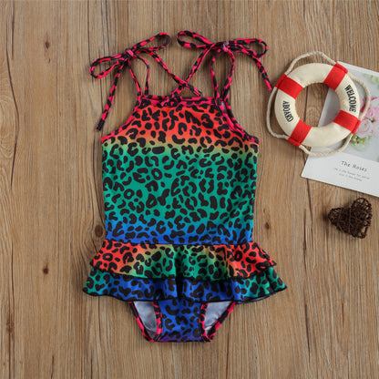 Costum de baie cu volan si bretelute Drool