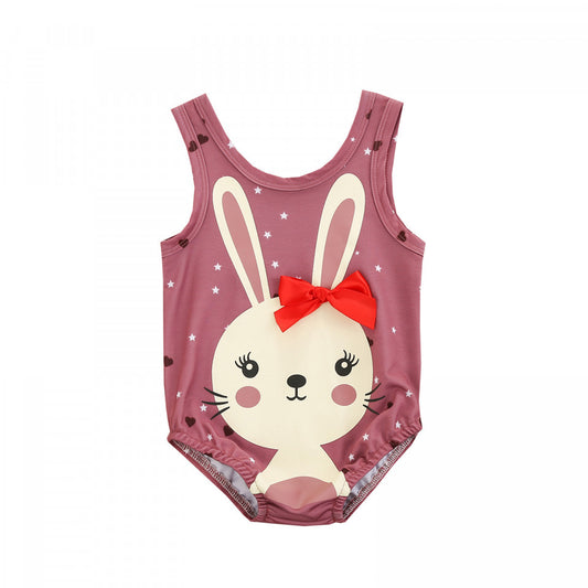 Costum de baie Iepuri cu fundita Drool - Costume de baie copii