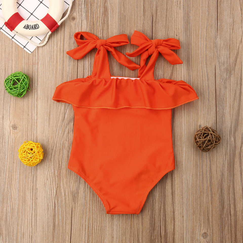 Costum de baie portocaliu Drool