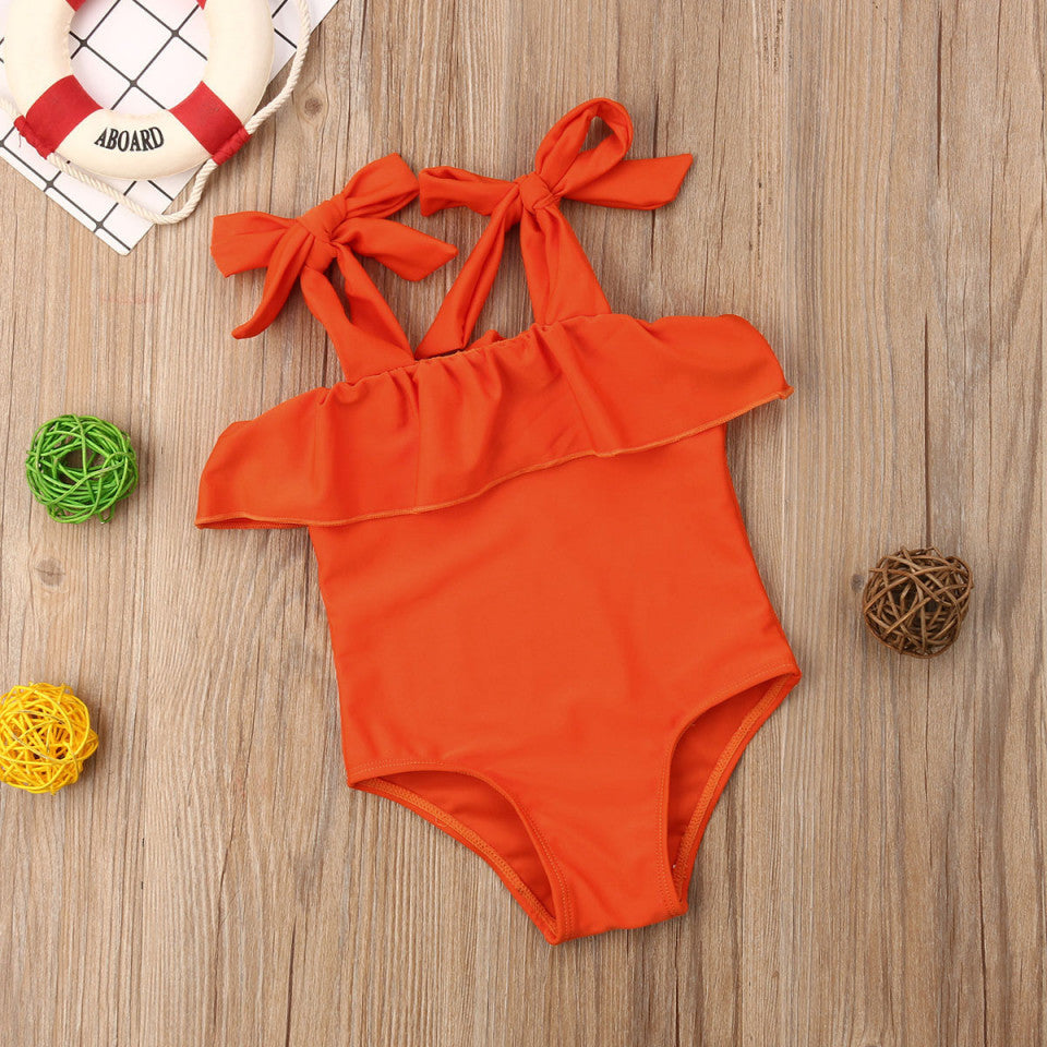 Costum de baie portocaliu Drool
