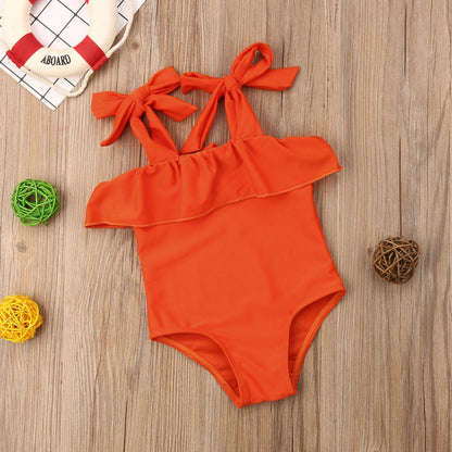 Costum de baie portocaliu Drool
