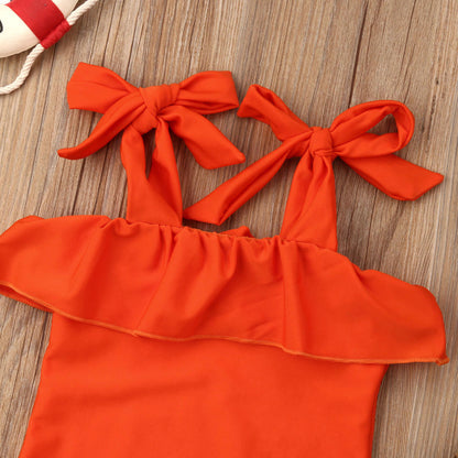 Costum de baie portocaliu Drool