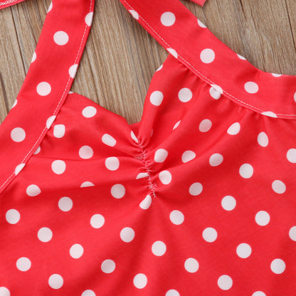 Costum de baie Rosu cu buline Drool