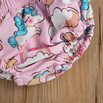 Costum de baie Unicorni din 2 piese Drool