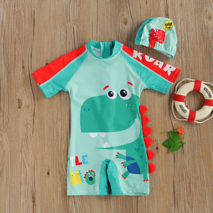 Costum intreg de surf cu dinozauri Drool