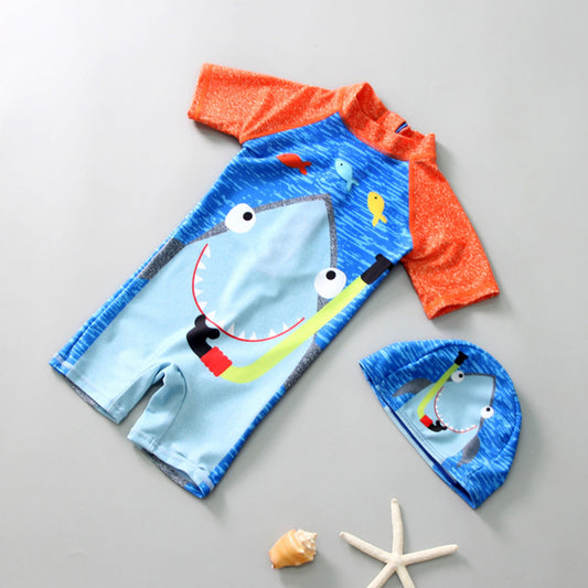 Costum intreg de surf cu rechin Drool - Costume de baie copii