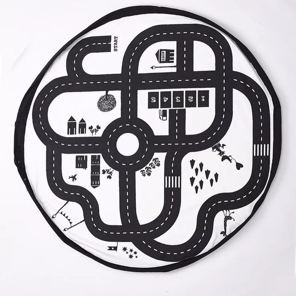 Covoras de joaca si saculet de jucarii 2 in 1 - ROADMAP Drool