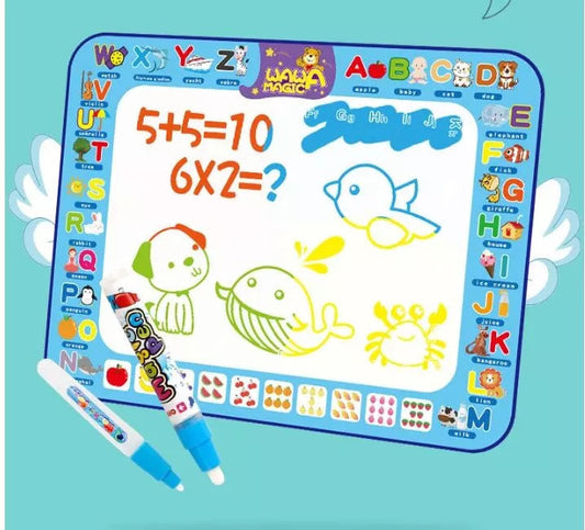 Covorasul Magic Drool - 100x80cm - Jucarie educativa de colorat cu apa Drool - Desenat, Colorat si Decupat