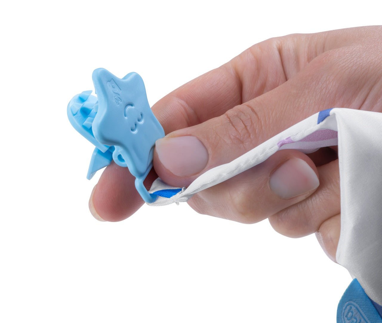 Cravata bebelusi cu accesoriu de dentitie BabyJem, bleu