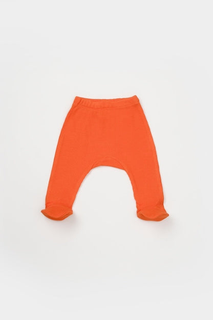Cutie 4 piese pentru nou nascut - 100% bumbac organic - Portocaliu, BabyCosy