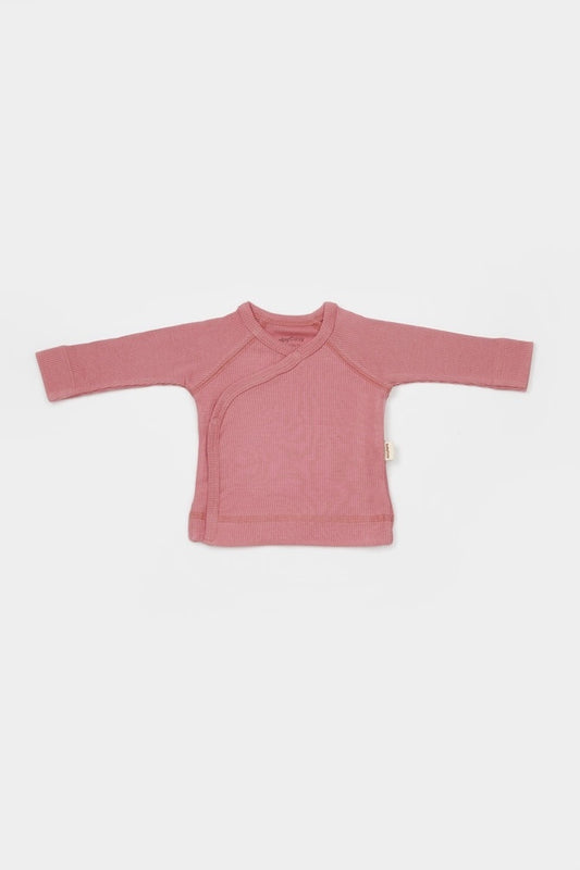 Cutie 4 piese pentru nou nascut - 100% bumbac organic - Roz, BabyCosy - Baveta, Bluza, Caciula, Pantaloni, Pieptar