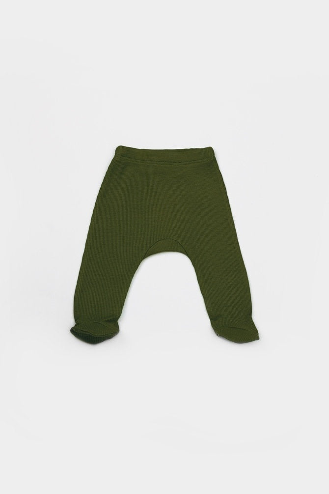 Cutie 4 piese pentru nou nascut - 100% bumbac organic - Verde, BabyCosy