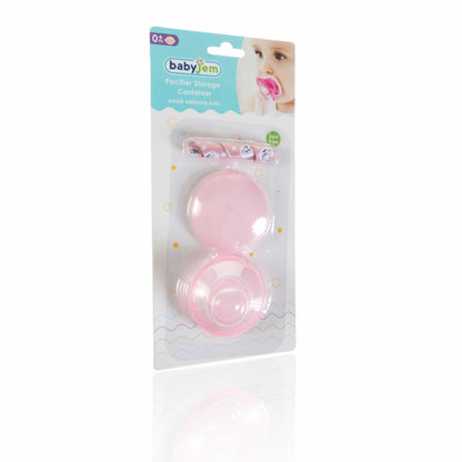 Cutiuta pentru suzeta cu lantisor BabyJem