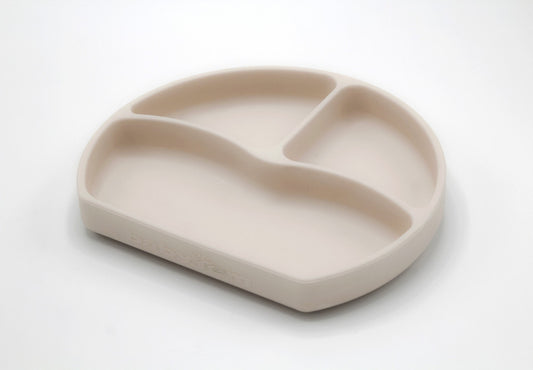 Farfurie din silicon cu 3 compartimente pentru auto-diversificare BabyJem - Farfurie