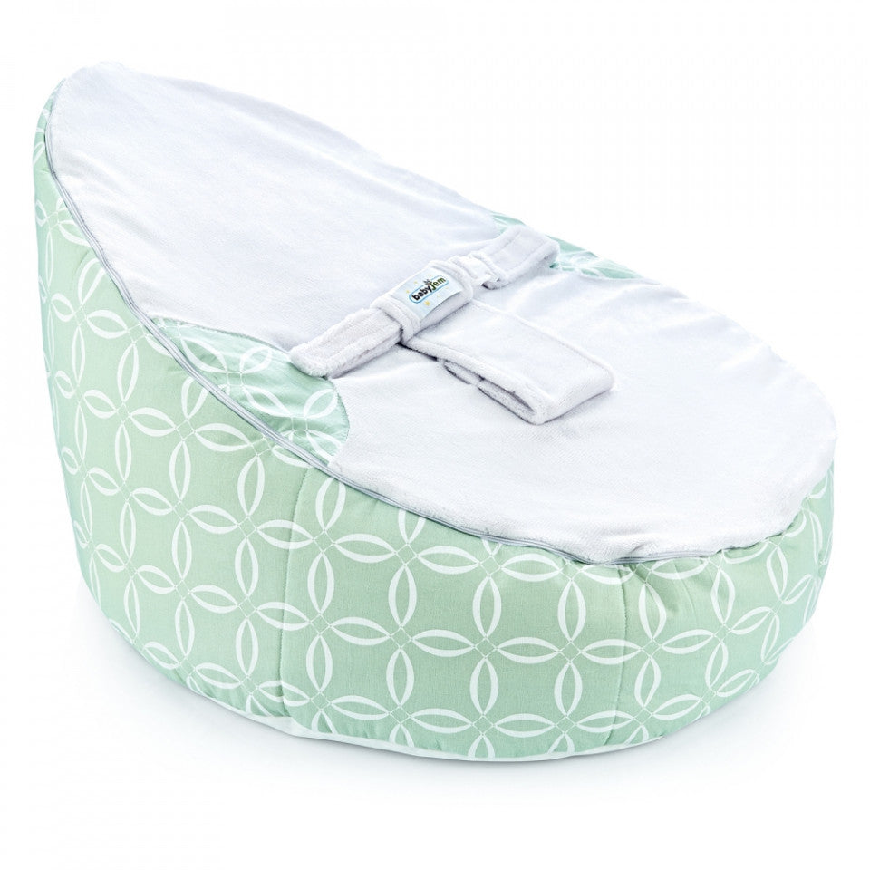 Fotoliu pentru bebelusi cu ham de siguranta BabyJem Baby Bean Bed