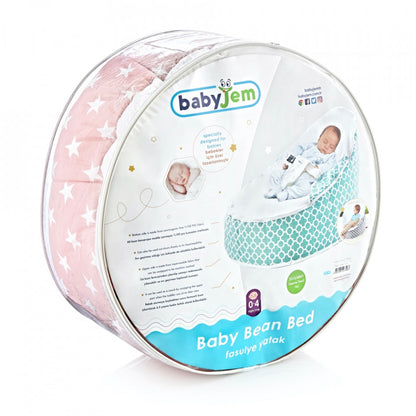 Fotoliu pentru bebelusi cu ham de siguranta BabyJem Baby Bean Bed