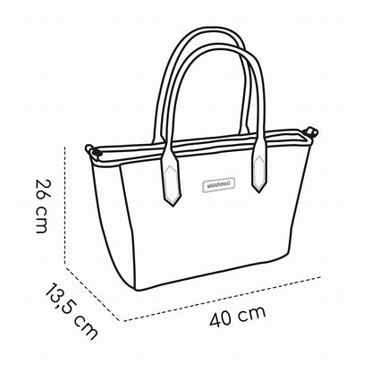 Geanta multifunctionala pentru parinti Skiddou Ingrid, Onyx, Negru