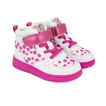 Ghetute pentru fetite cu buline, Agatha Ruiz De La Prada, alb -
