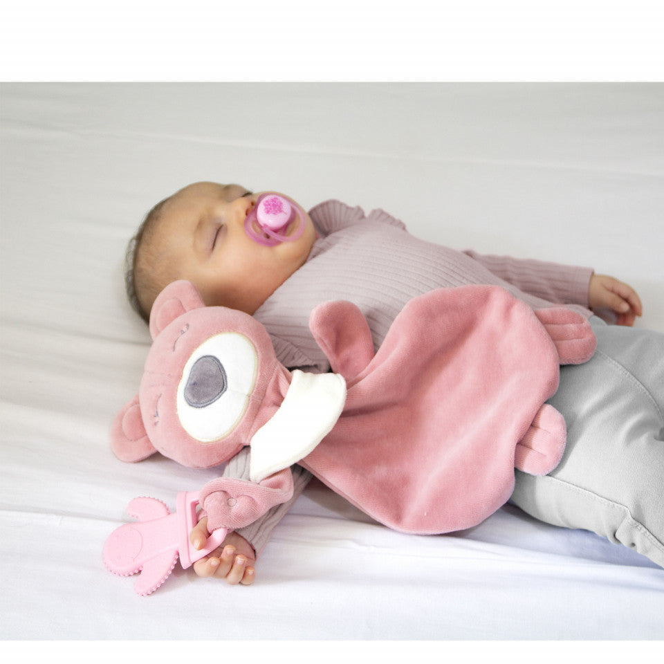 Jucarie atasament cu jucarie dentitie Sleeping Friend BabyJem
