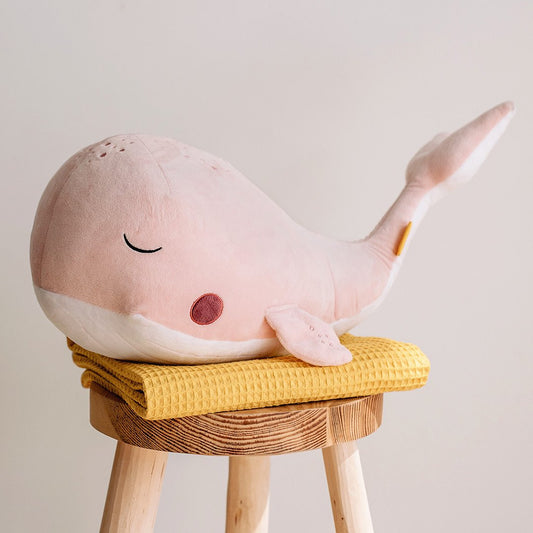Jucarie balena de plus pentru copii Skiddou Mans, 55 cm