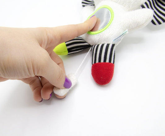 Jucarie cu vibratii pentru bebelusi BabyJem, Elefantel din plus, 6 luni+ -