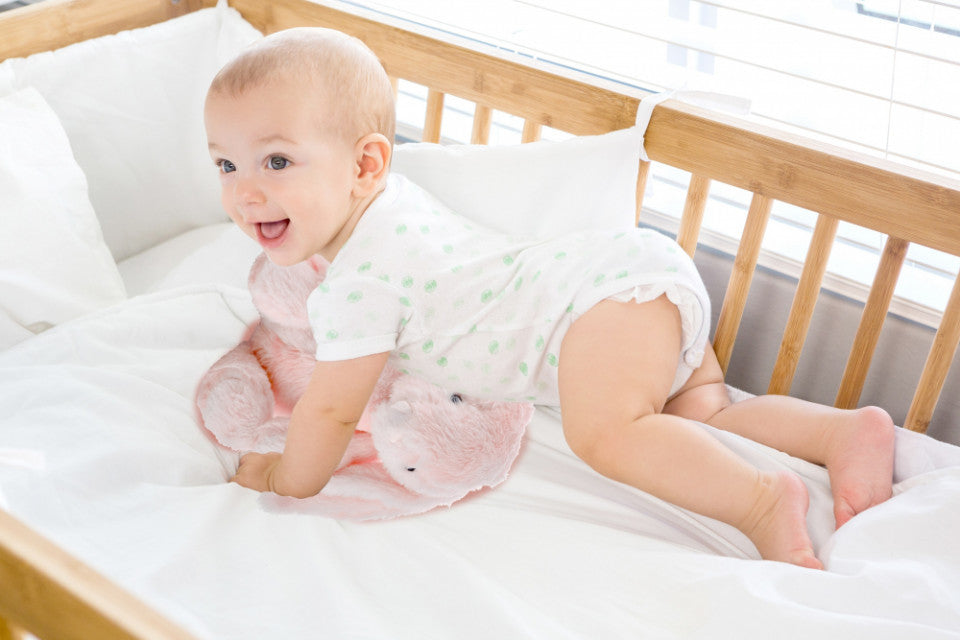 Jucarie din plus pentru copii BabyJem Sleeping Mate Small Bunny