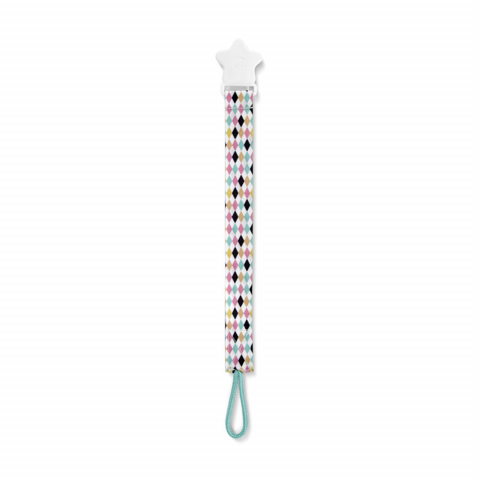 Lantisor pentru suzeta din material textil BabyJem Bear