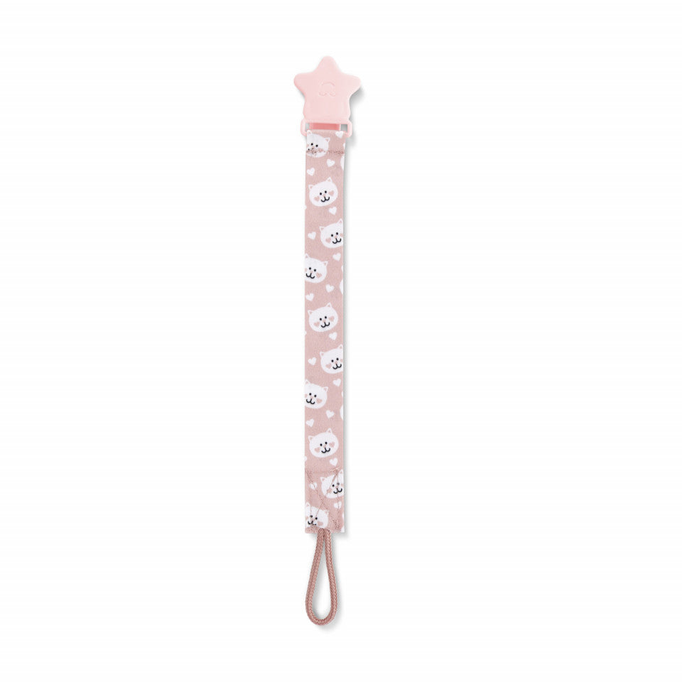 Lantisor pentru suzeta din material textil BabyJem Bear