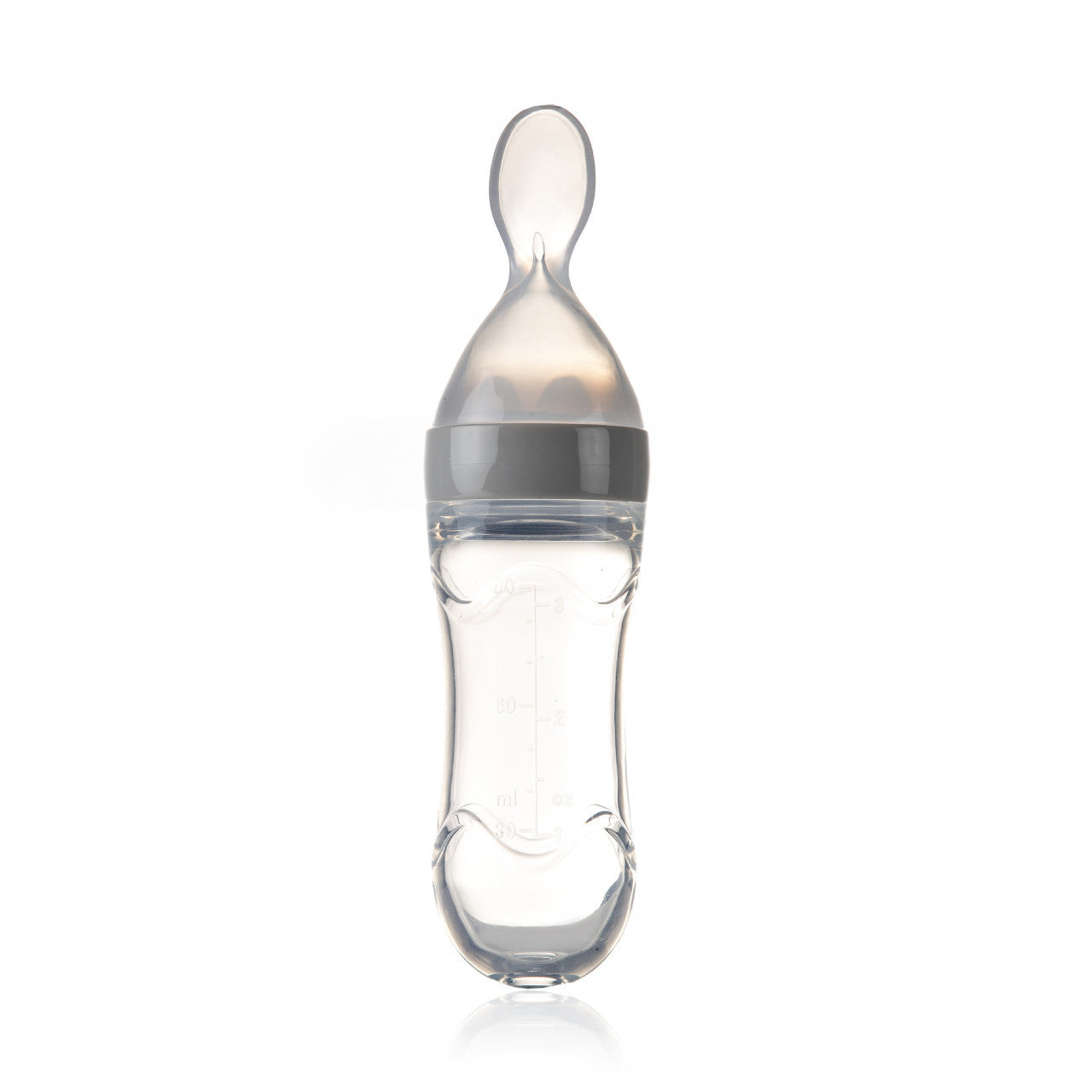 Lingurita cu rezervor pentru bebelusi, BabyJem, cu capac protectie, 90 ml