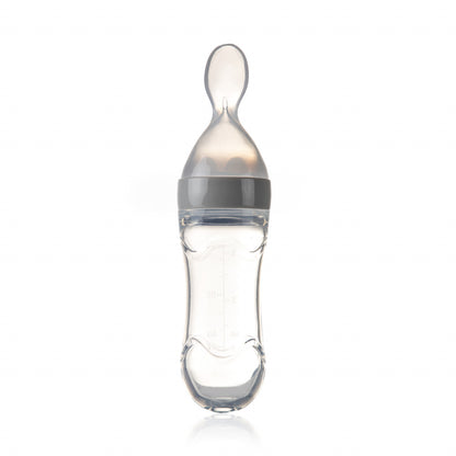 Lingurita cu rezervor pentru bebelusi, BabyJem, cu capac protectie, 90 ml
