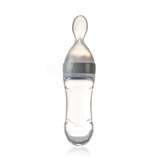 Lingurita cu rezervor pentru bebelusi, BabyJem, cu capac protectie, 90 ml -