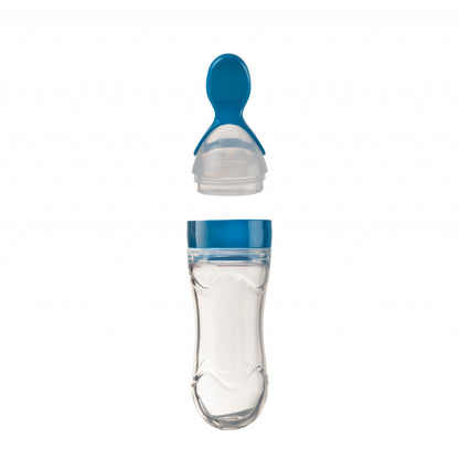 Lingurita cu rezervor pentru bebelusi, BabyJem, cu capac protectie, 90 ml