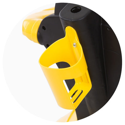 Masinuta de impins Chipolino Flash yellow cu maner si copertina -