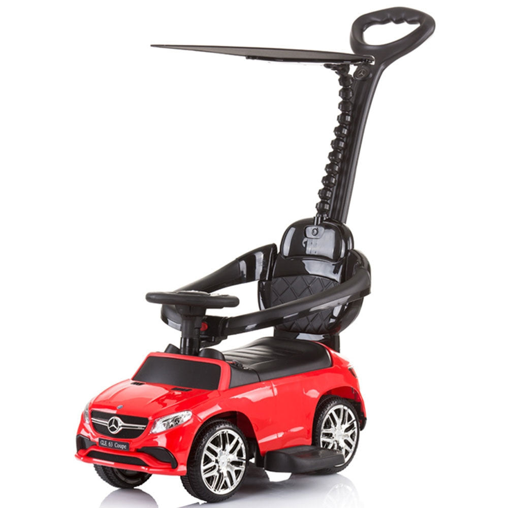 Masinuta de impins Chipolino Mercedes AMG GLE 63 Coupe red cu maner si copertina -