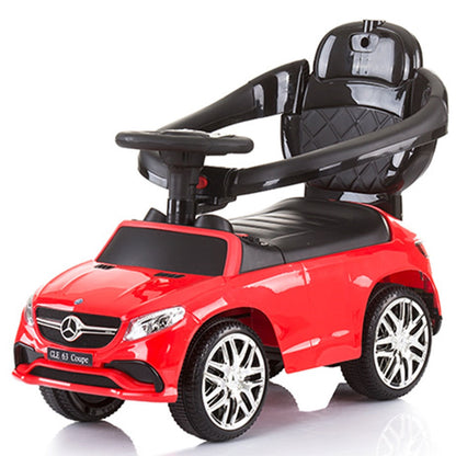 Masinuta de impins Chipolino Mercedes AMG GLE 63 Coupe red cu maner si copertina -