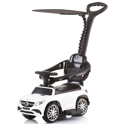 Masinuta de impins Chipolino Mercedes AMG GLE 63 Coupe white cu maner si copertina -