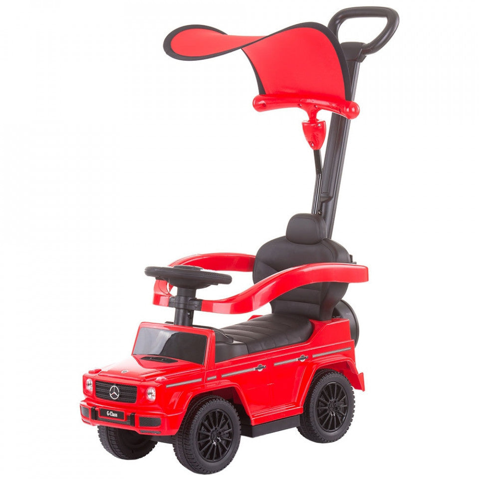 Masinuta de impins Chipolino Mercedes G350 red cu maner si copertina -