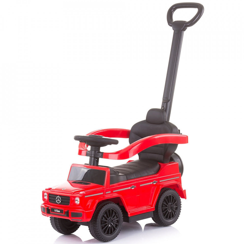 Masinuta de impins Chipolino Mercedes G350 red cu maner si copertina -