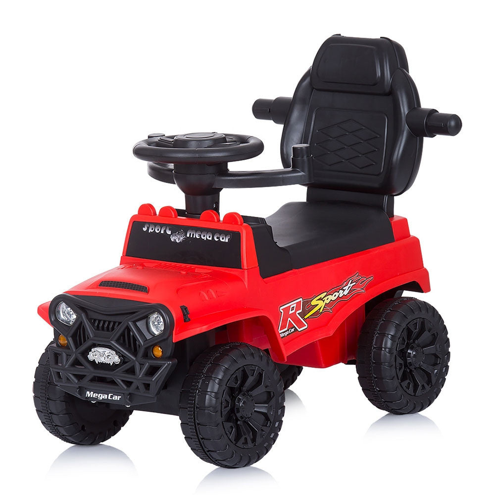 Masinuta de impins Chipolino Safari red cu maner si copertina -