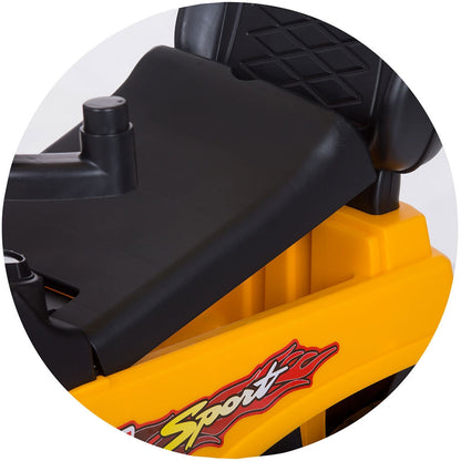 Masinuta de impins Chipolino Safari yellow cu maner si copertina -