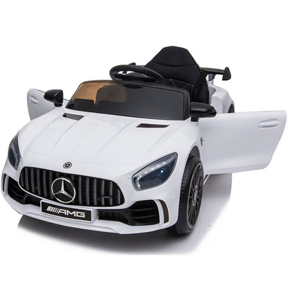 Masinuta electrica Hubner Mercedes Benz AMG white -