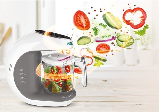 Neno Cibo – blender pentru copii cu funcție de gătire la abur -