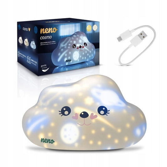 Neno Cosmo – lampă de noapte din silicon pentru copii, în formă de nor