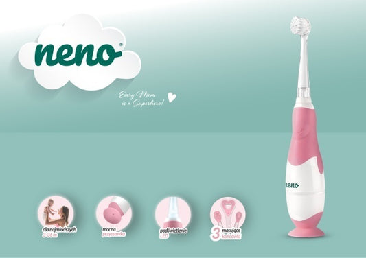 Neno Denti Pink – periuță de dinți electrică de la 3 la 36 luni