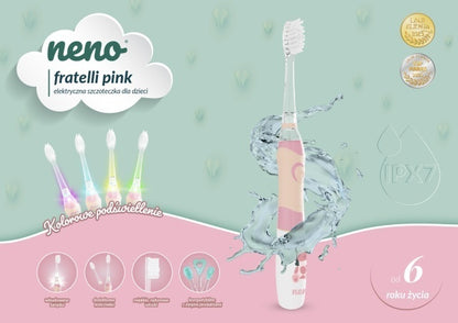 Neno Fratelli Pink – periuță de dinți electrică, peste 6 ani