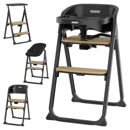 Neno Sapori Black – scaun de hrănire multifuncțional 4 în 1
